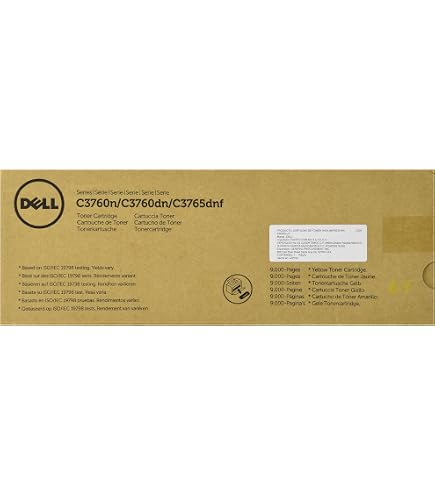 Amazon.com: Dell W8D60 Toner Cartridge C3760N/C3760DN/C3765DNF